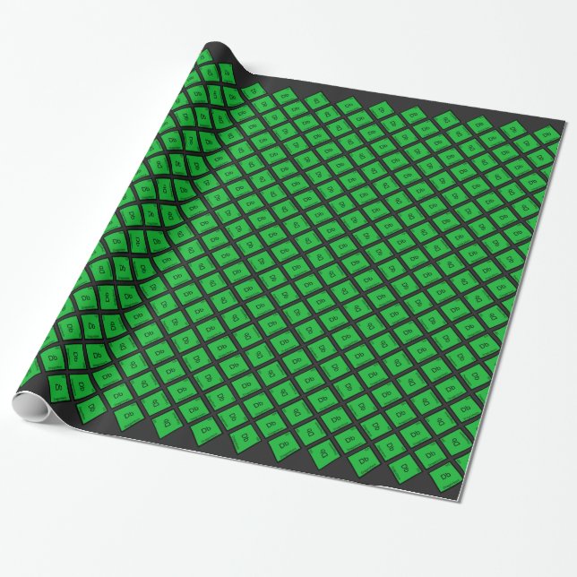 Papel De Presente Camiseta Db - Símbolo de Elemento Químico Divertid (Desenrolado)