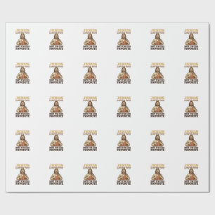 Papel De Presente Camiseta De Fé Vintage Engraçado Jesus Te Ama Desi