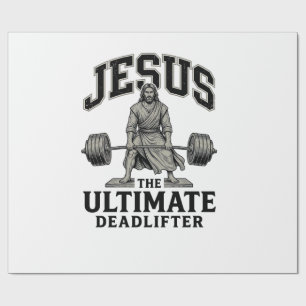 Papel De Presente Camiseta de ginásio vintage Jesus Ultimate Deadlif