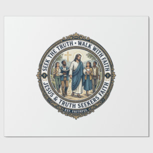 Papel De Presente Camiseta de Teologia Nerd de Apologética de Jesus 