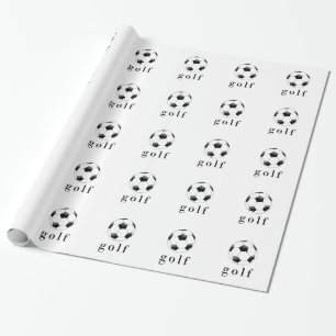 Papel De Presente Camiseta Divertida de Esportes Bola de Futebol Gol
