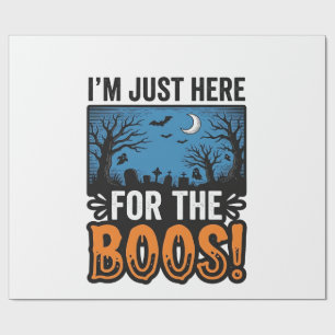 Papel De Presente Camiseta engraçada de fantasmas vintage para o Hal