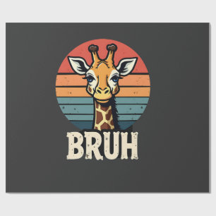 Papel De Presente Camiseta engraçada de Natal com rosto de meme de g