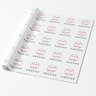 Papel De Presente Camiseta engraçada e hilária de futebol beisebol E