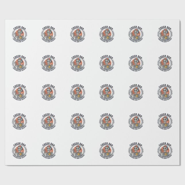 Papel De Presente Camiseta Esqueleto de Fim de Semana de Competições (Aberto)