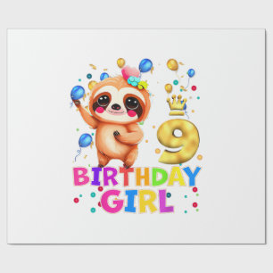 Papel De Presente Camiseta Festa de Aniversário de 9 Anos do Bicho P