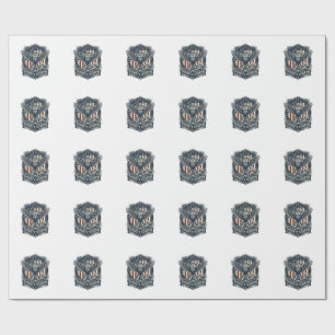 Papel De Presente Camiseta Gráfica Vetorial de Observador de Pássaro