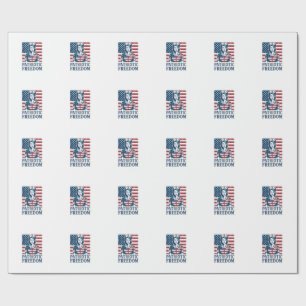 Papel De Presente Camiseta Gráfica Vetorial Enfermeira Patriota