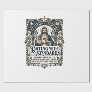 Papel De Presente Camiseta Humor Relacionamento Cristão Namorando Je
