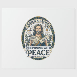 Papel De Presente Camiseta Jesus Cupom Brechó Frugal Design Baseado