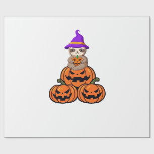 Papel De Presente Camiseta Premium de Preguiça de Halloween