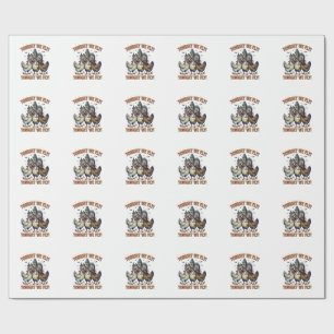 Papel De Presente Camiseta Tonight We Fly Funny Chicken Halloween De
