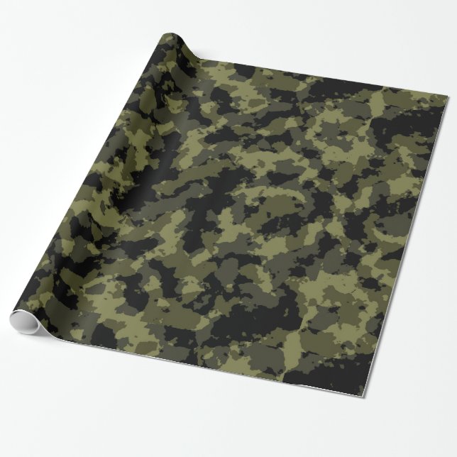 Papel De Presente Camo Pattern (Desenrolado)