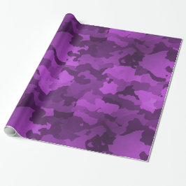 Papel De Presente Camo roxo