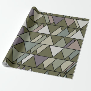 Papel De Presente Camo Triangles