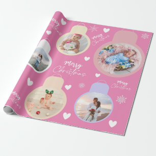 Papel De Presente Campainha Colorida de Natal com Nome Personalizado