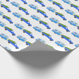 Papel De Presente Campanha de Natal encantadora Trailer de Vintage R