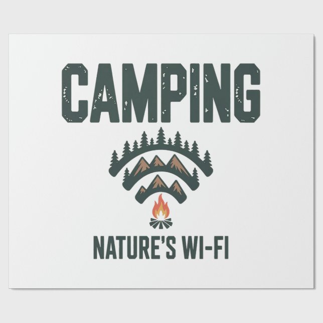 Papel De Presente Camping Natures Wifi (Aberto)