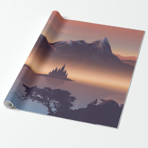 Papel De Presente Campo de fogo perto do lago