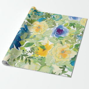 Papel De Presente Campo Flor