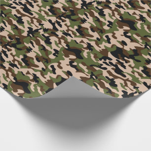 papel de presente Camuflado