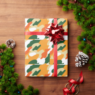 Papel De Presente camuflagem
