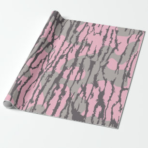 Papel De Presente Camuflagem Bottom Lands Rosa para Mulheres e Menin