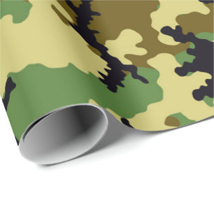 Papel De Presente Camuflagem florestal