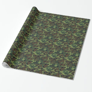 Papel De Presente Camuflagem Militar