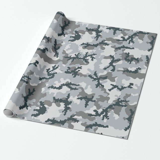 Papel De Presente Camuflagem urbana (Desenrolado)