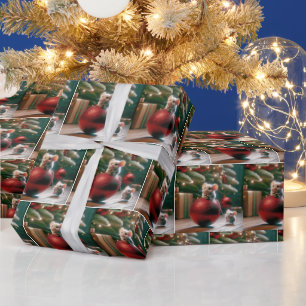 Papel De Presente Camundongos Reproduzíveis No Enfeites de natal Ver