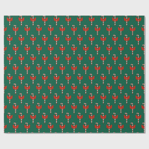 Papel De Presente Cana de Açúcar e Laço