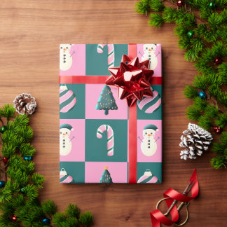 Papel De Presente Cana-de-natal doce varejista