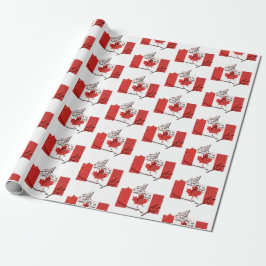 Papel De Presente CANADÁ | Bandeira canadense