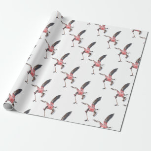 Papel De Presente Canadá Goose Jogando Hóquei