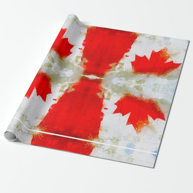 Papel De Presente Canadá My Canada (Canadian Flag) (Desenrolado)