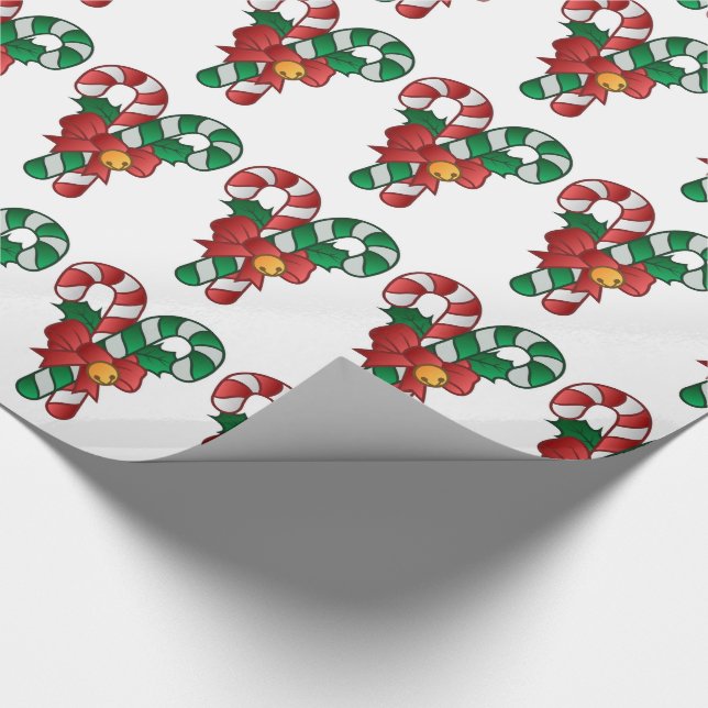 Papel De Presente Canas de dote de Natal (Ponta)