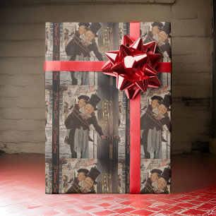 Papel De Presente Canção de Natal Vintage Humbug 