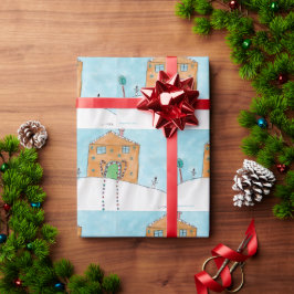 Papel De Presente Candy Cane Cottage - KidsArt para CHOC