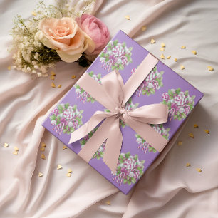 Papel De Presente Candy Cane Purple e Pink Natal