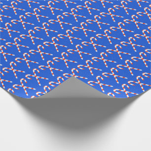Papel De Presente Candy Cane & Snow Christmas Wrappaper