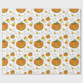 Papel De Presente Candy Corn Pattern Wrapping Paper