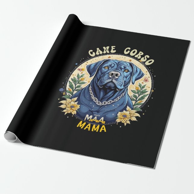 Papel De Presente Cane Corso Mama (Desenrolado)
