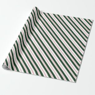 Papel De Presente Cané de doce com distribuição diagonal verde ve