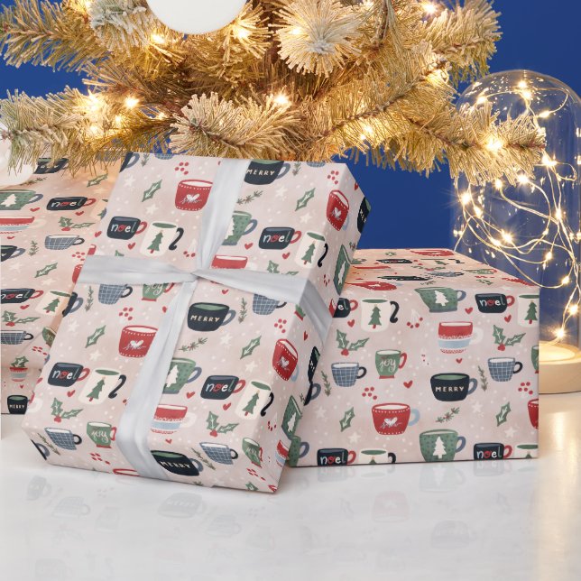 Papel De Presente Caneca de Café de Natal (Feriados)