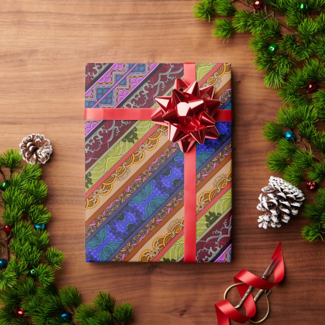 Papel De Presente Caneca de desenho colorido, branca (Presente de Natal)