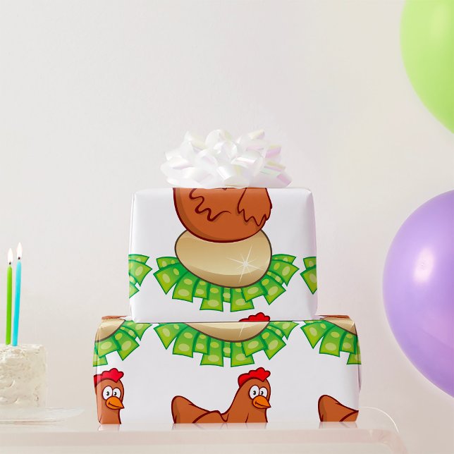 Papel De Presente Caneta Em Ovo De Ouro (Criador carregado)