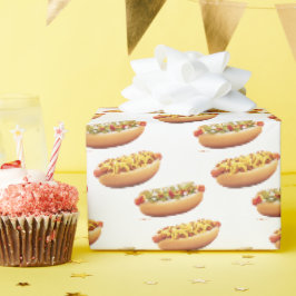 Papel De Presente Caninos Brancos