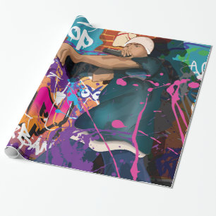 Papel De Presente Cantor de Hip Hop