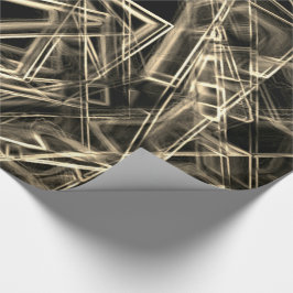 Papel De Presente Cantos quadrados e néon beige